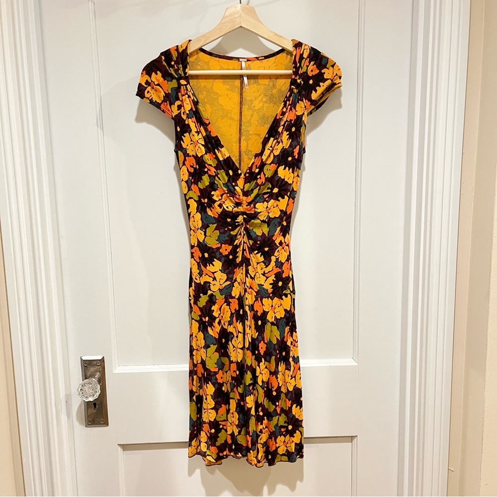 ⭐️ Free People Key To Your Heart Mini Dress Pomegranate Combo XS - Picture 3 of 9
